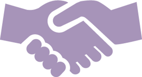 icon of two hands shaking
