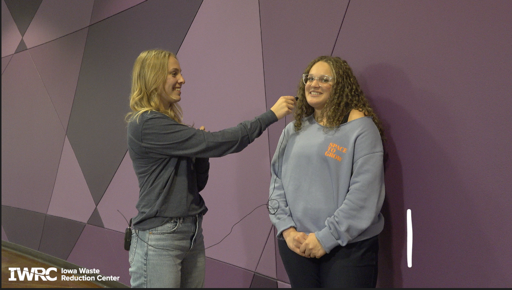 Kendall Lienemann interveiws Avaya Burnside about her knowledge on clothing waste