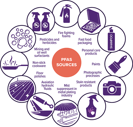 PFAS Sources Infographic