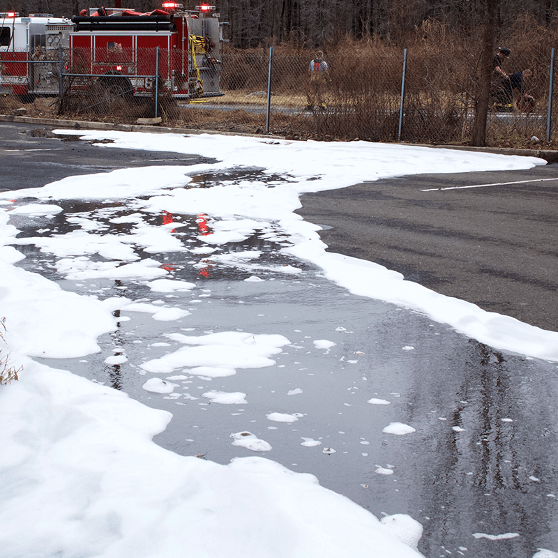 Foam used to fight fires contaminates ground water